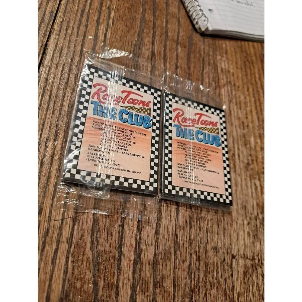 2 Sealed 1991 Racetunes NASCAR Trading Cards Carolina Custom Cards Unopened Pack